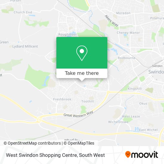 West Swindon Shopping Centre map