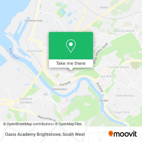 Oasis Academy Brightstowe map