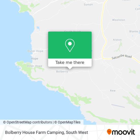 Bolberry House Farm Camping map