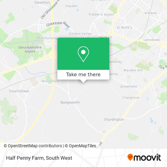 Half Penny Farm map