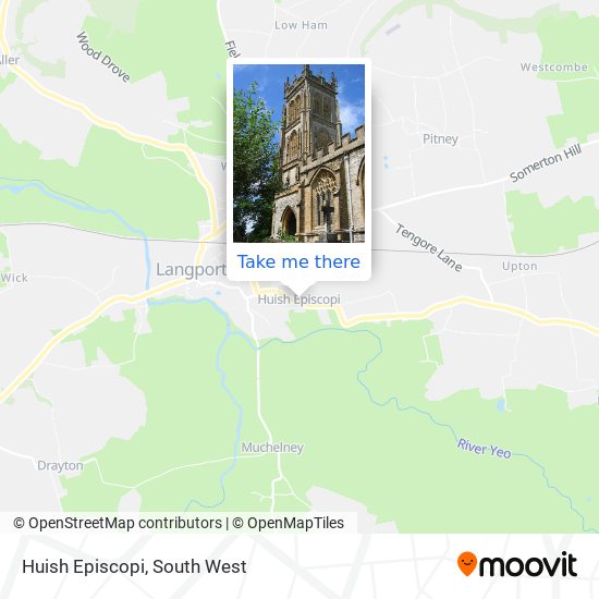Huish Episcopi map
