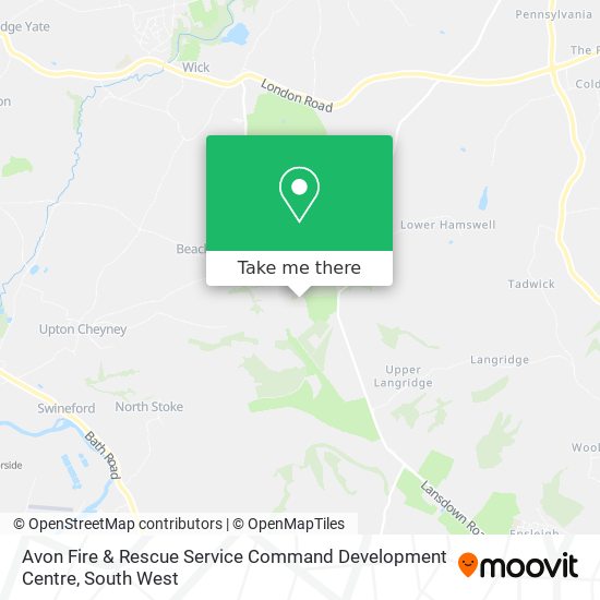 Avon Fire & Rescue Service Command Development Centre map