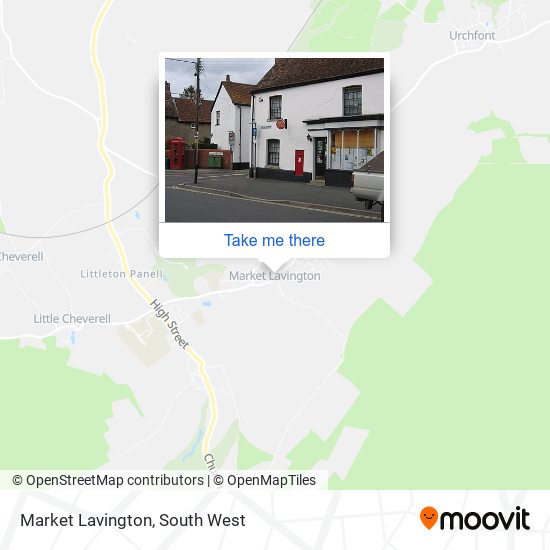 Market Lavington map