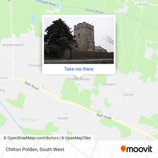 Chilton Polden map