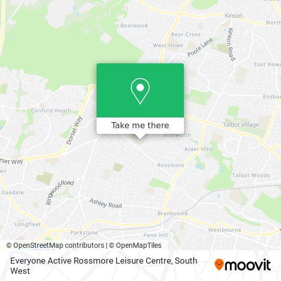 Everyone Active Rossmore Leisure Centre map