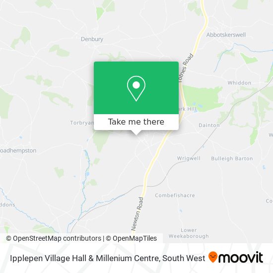 Ipplepen Village Hall & Millenium Centre map