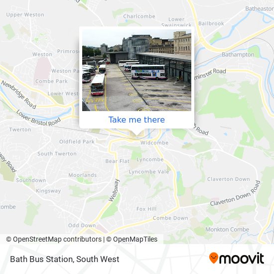 Bath Bus Station map