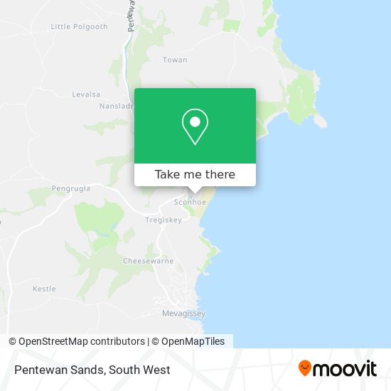 Pentewan Sands map