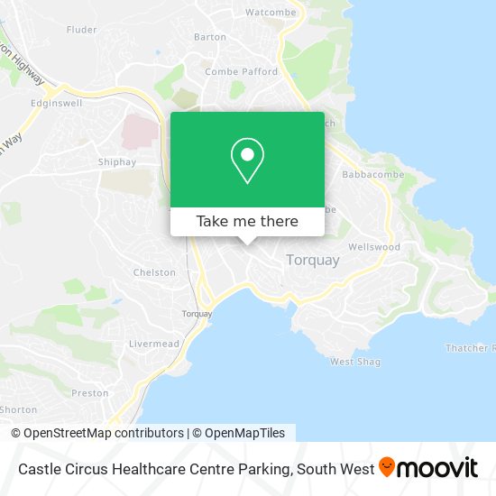 Castle Circus Healthcare Centre Parking map