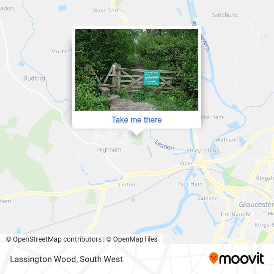 Lassington Wood map