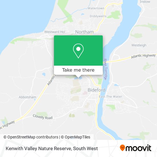Kenwith Valley Nature Reserve map