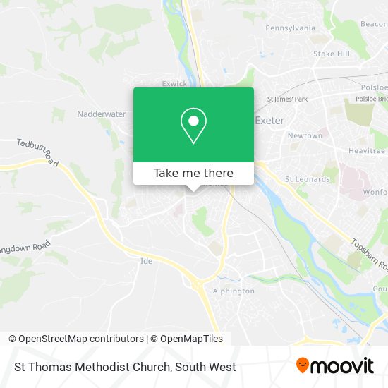 St Thomas Methodist Church map