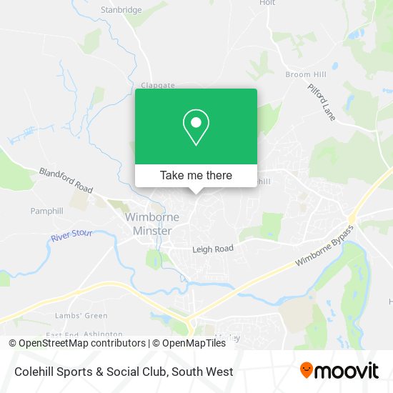 Colehill Sports & Social Club map