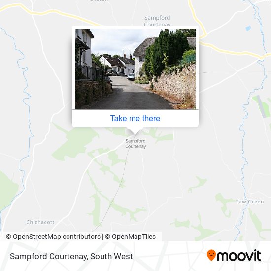 Sampford Courtenay map