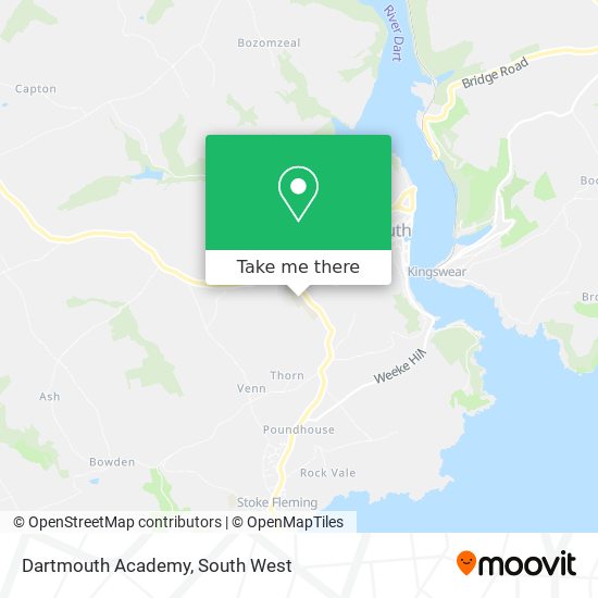 Dartmouth Academy map