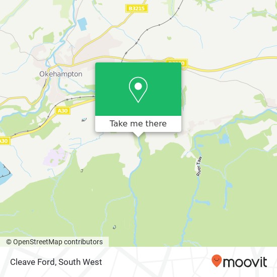 Cleave Ford map