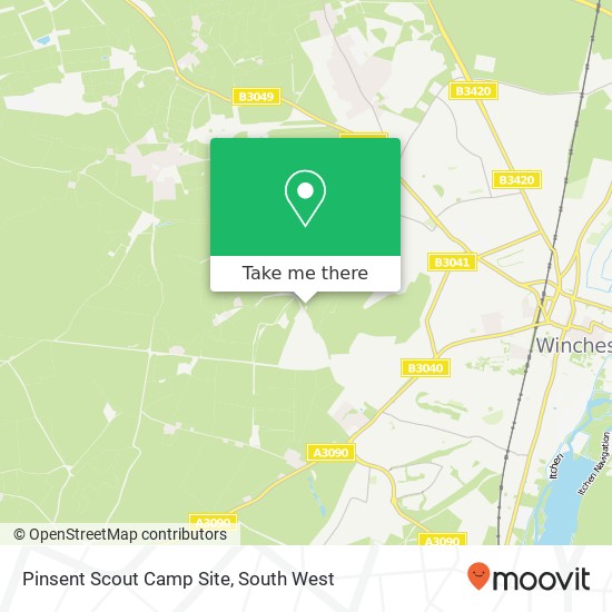 Pinsent Scout Camp Site map