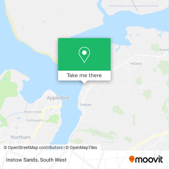 Instow Sands map