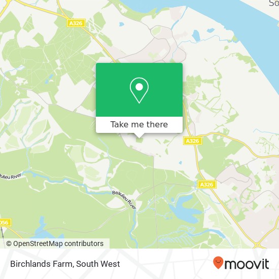 Birchlands Farm map