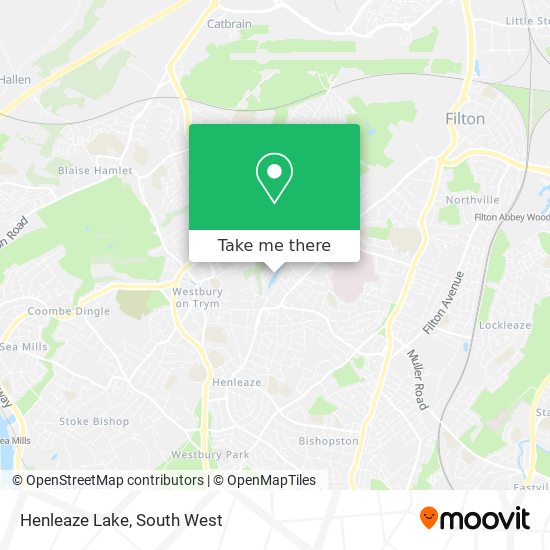 Henleaze Lake map
