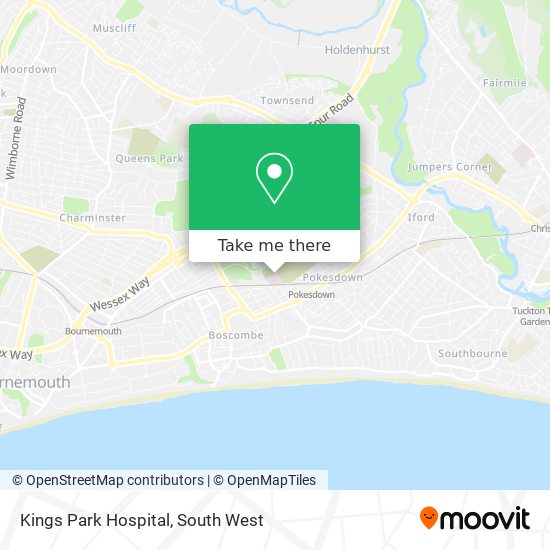 Kings Park Hospital map