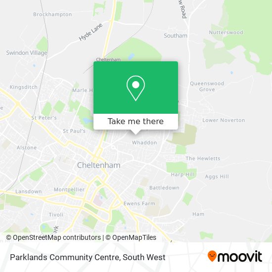 Parklands Community Centre map