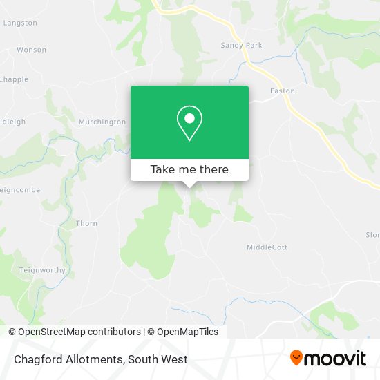 Chagford Allotments map