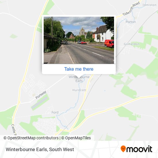 Winterbourne Earls map