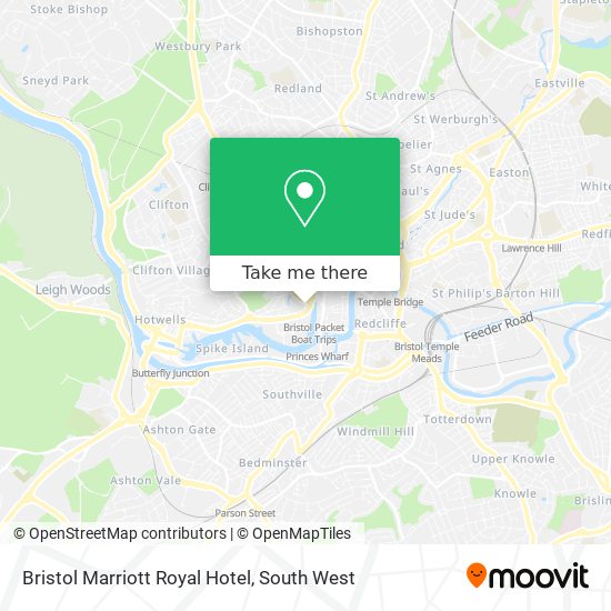 Bristol Marriott Royal Hotel map