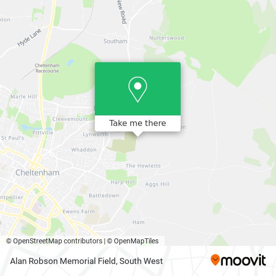 Alan Robson Memorial Field map