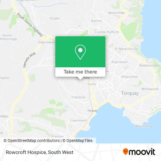 Rowcroft Hospice map