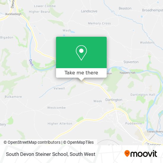 South Devon Steiner School map