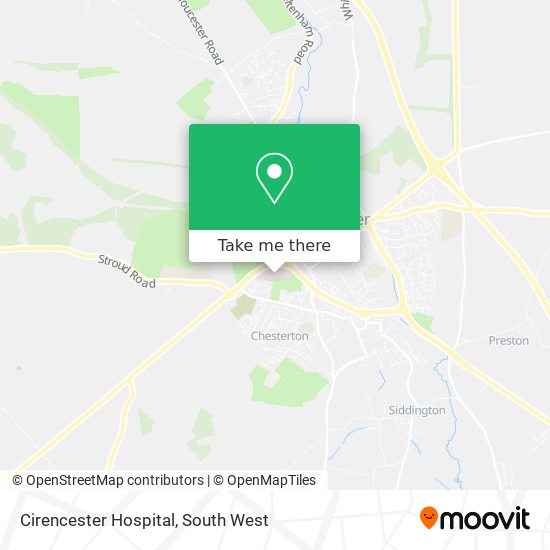 Cirencester Hospital map