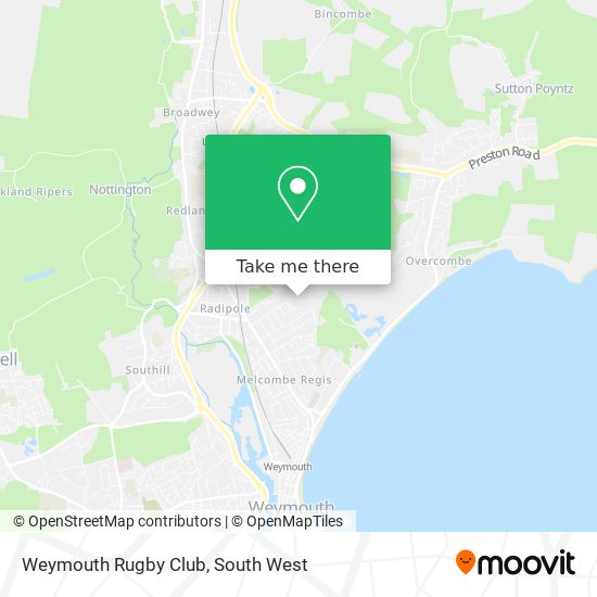 Weymouth Rugby Club map