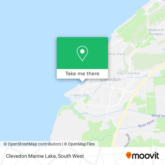 Clevedon Marine Lake map