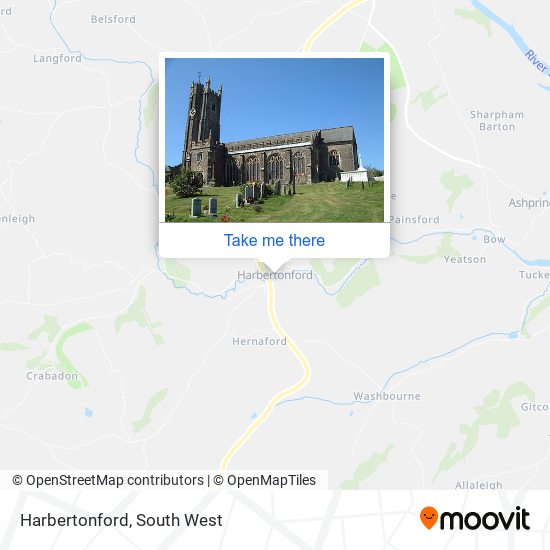 Harbertonford map