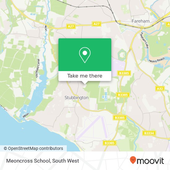 Meoncross School map