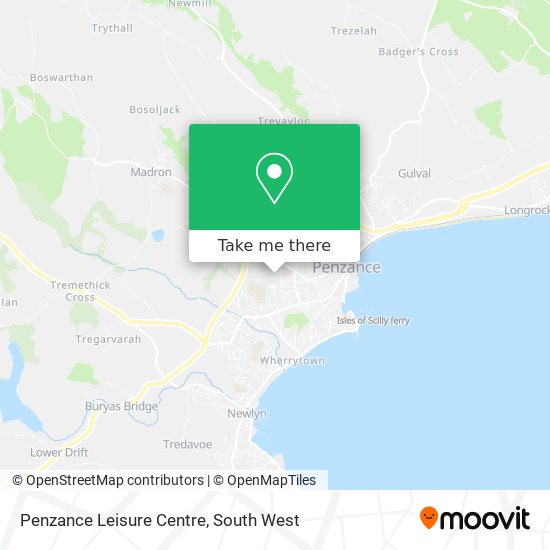 Penzance Leisure Centre map