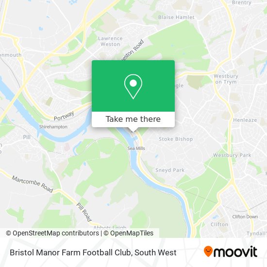 Bristol Manor Farm Football Club map