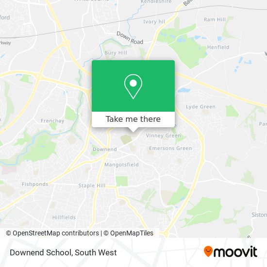 Downend School map