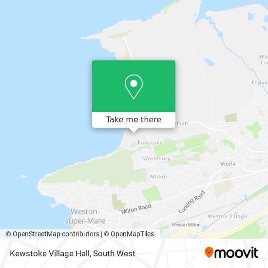 Kewstoke Village Hall map