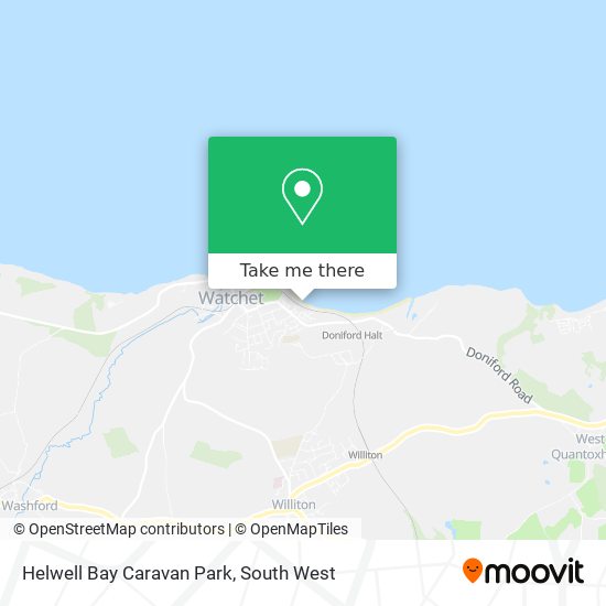 Helwell Bay Caravan Park map