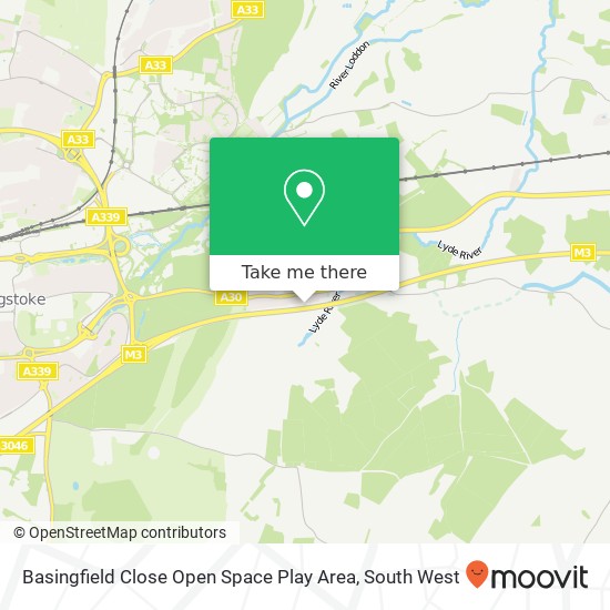 Basingfield Close Open Space Play Area map