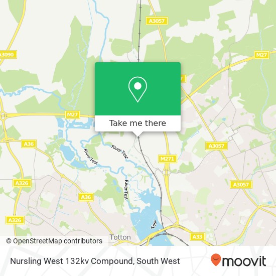 Nursling West 132kv Compound map