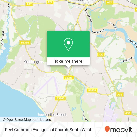 Peel Common Evangelical Church map