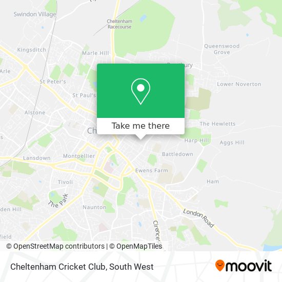 Cheltenham Cricket Club map