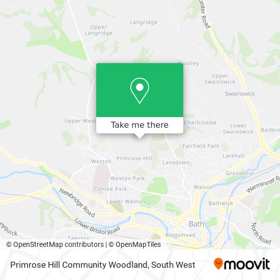 Primrose Hill Community Woodland map