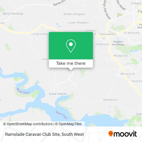 Ramslade Caravan Club Site map