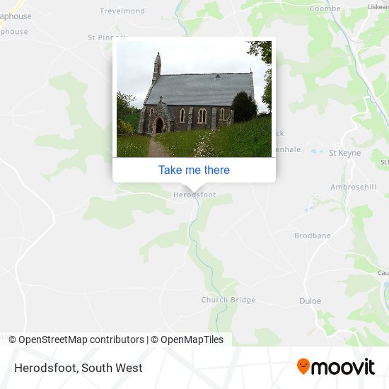 Herodsfoot map