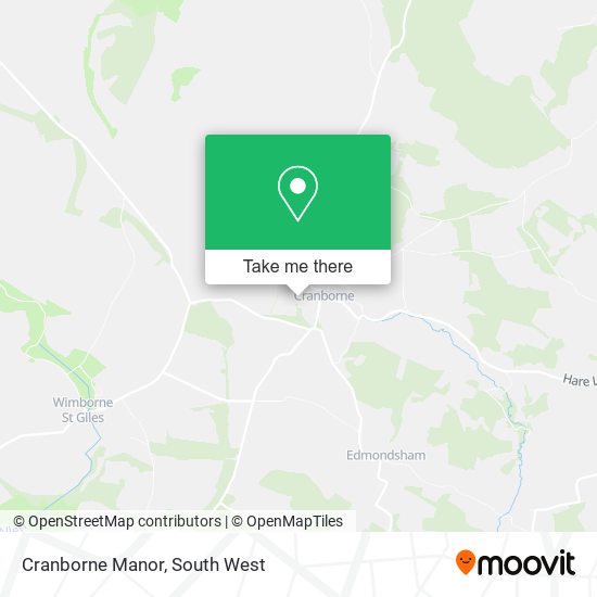 Cranborne Manor map